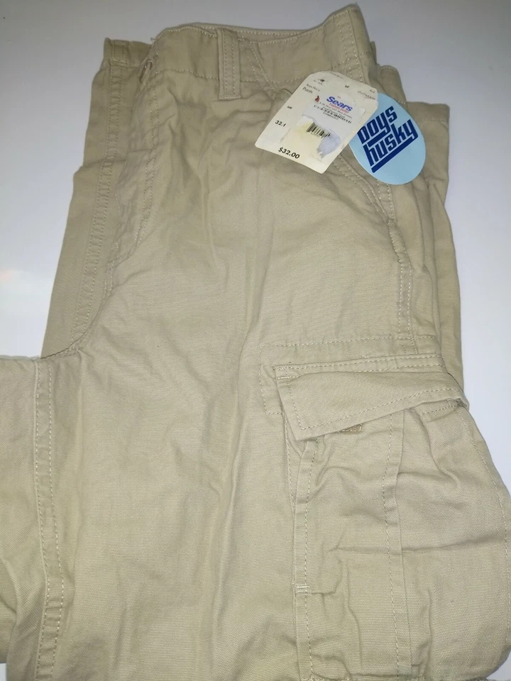 Boy's Khaki Canyon River Blues Cargo Pants 32H NWT retail $32 - Image 2 of 2