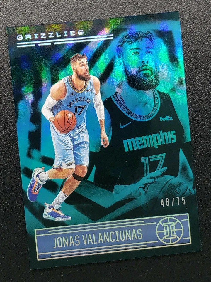 2020-21 Panini Illusions Jonas Valanciunas Teal /75, Memphis Grizzlies - Image 3 of 4