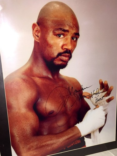 MARVELOUS MARVIN HAGLER AUTOGRAPHED BEAUTIFUL HUGE 17x22" PHOTO w/BOXING HOF COA - Picture 3 of 6