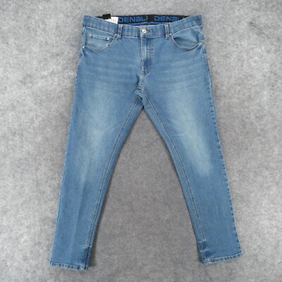 Denali Jeans Mens 38x30 Stretch Skinny Mid Rise Light Wash Fade Comfort Waist