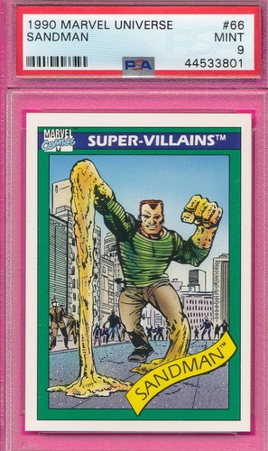 SANDMAN SUPER-VILLAIN 1990 MARVEL COMIC UNIVERSE #66 MCU GRADED PSA 9 MINT TPHLC