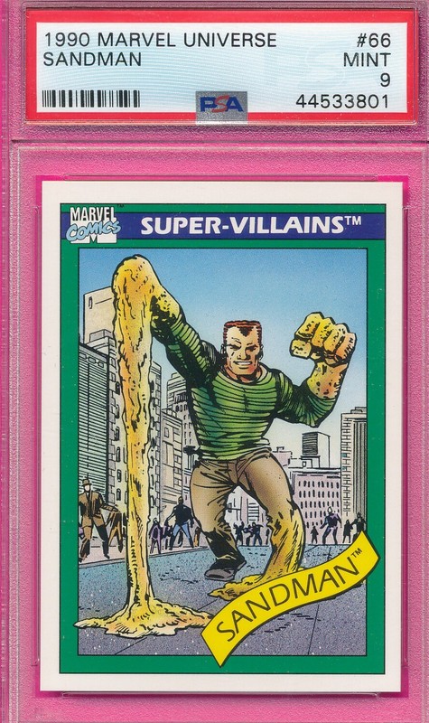 SANDMAN SUPER-VILLAIN 1990 MARVEL COMIC UNIVERSE #66 MCU GRADED PSA 9 MINT TPHLC