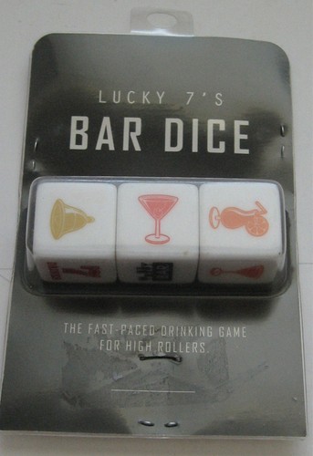 Bar Dice Drinking Game Lucky 7's 2015 Kheper Games 3 - 20 Players New