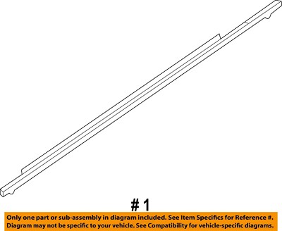 MAZDA OEM 16-18 CX-9 Rear-Window Sweep Belt Felt Molding Right