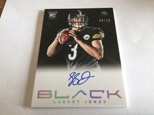 2013 Panini Black Rookie Auto /10 #20 Landry Jones Oklahoma