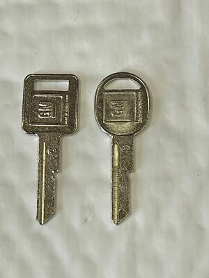 2 New OEM GM Ignition Key Blanks – Uncut Logo Blanks For Chevy Truck Van 221703