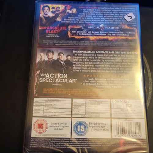 Expendables 1-2 (Box Set) (DVD, 2013) sealed - Picture 2 of 2