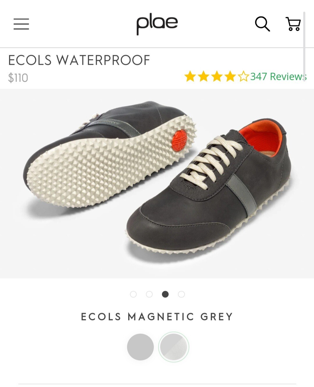 SAOLA Nuove scarpe sneakers 8 5 uomo 10 donna Plae Ecols impermeabili grigio arancione unisex cravatta