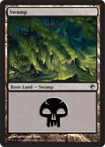 X4 Swamp 241 Scars of Mirrodin LP/NM MTG Magic DNA GAMES - Picture 1 of 1