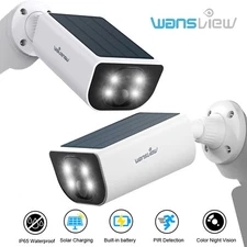 Wansview 2K Solar Battery Powered Wireless Security Camera Outdoor AI Detection