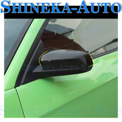 FOR 2009-13 FORD MUSTANG DOOR SIDE VIEW MIRROR COVER TRIM SHELLS CAPS GUARD KIT