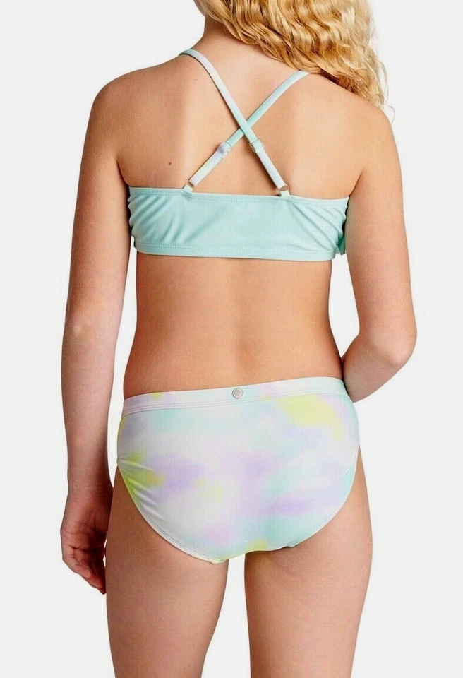 NUEVO CON ETIQUETAS JUSTICE Niña Traje de Baño Tankini Bikini 7 8 10 12 14 16 18 Conjunto de Natación Tortuga Marina Foto 3 de 4