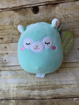 Squishmallows MILEY the Teal Sleeping LAMB 5''H New