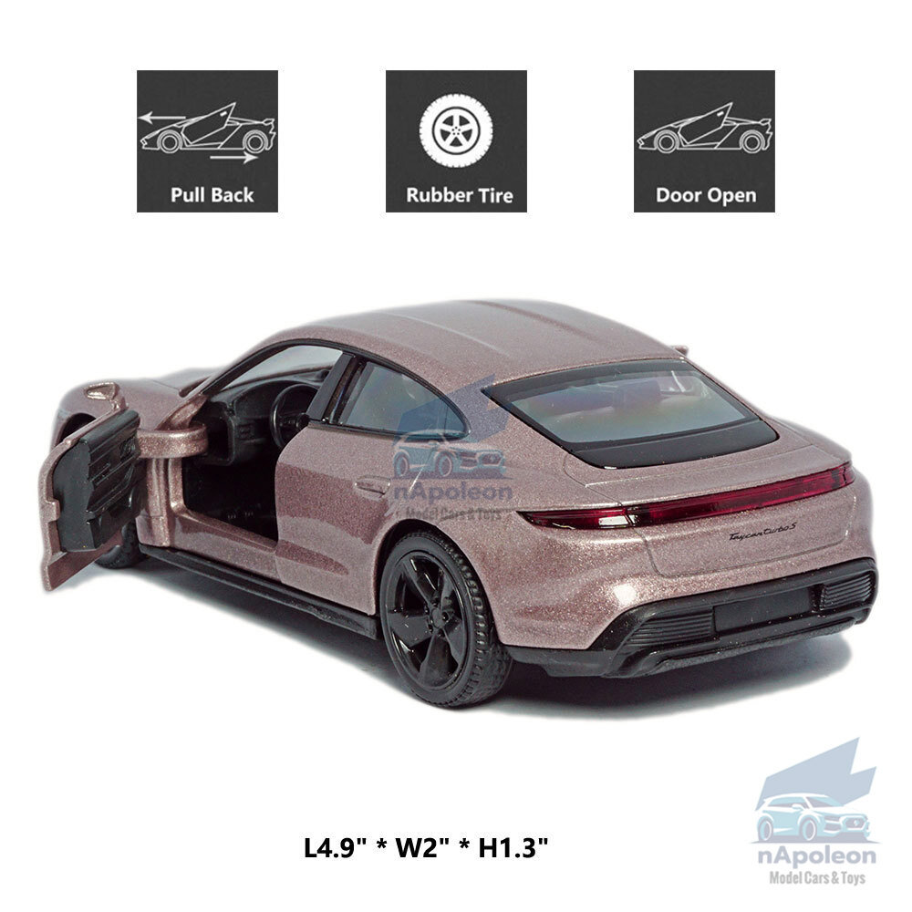 1:36 Porsche Taycan Turbo S Model Car Diecast Vehicle