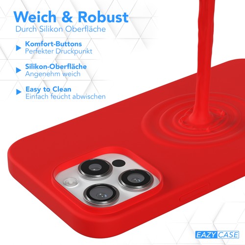 EAZY CASE für Apple iPhone 16 Pro Max Hülle Silikon Schutzhülle Premium Bumper - Afbeelding 4 van 22