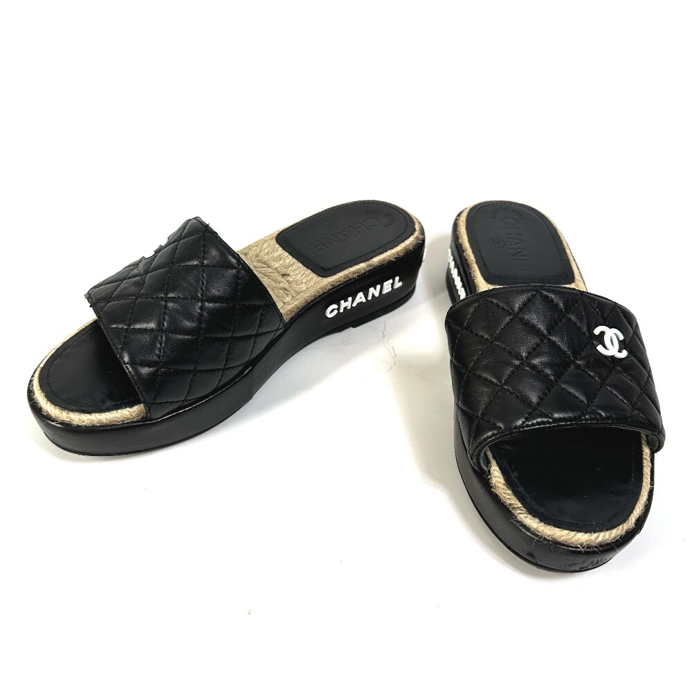 CHANEL G35925 CC Mark CC Matelasse Quilted Shoes shoes CHANEL G35925 CC Mark CC Matelasse Quilted Shoes shoes