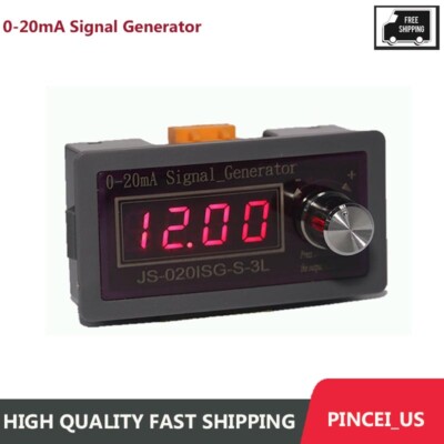 0-20mA Signal Generator Current Source Settable w/ Digital Tube JS-020ISG-S-3L