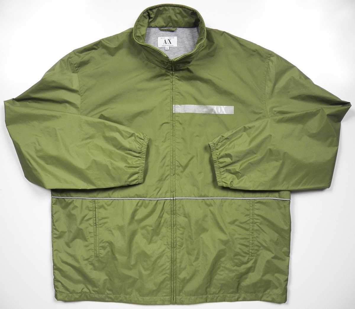 ARMANI EXCHANGE A/X MENS XL FULL ZIP NYLON JACKET STYLISH