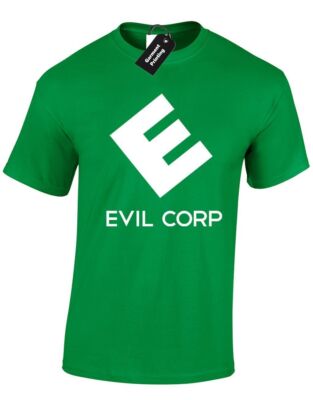 EVIL CORP HERREN T-SHIRT MR ROBOT CYPER HACKER PROGRAMMIERER GEEK TV TECH ELLIOT