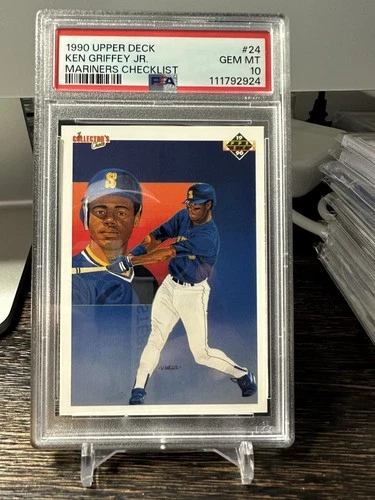 1990 Upper Deck Ken Griffey Jr. #24 PSA 10 Seattle Mariners THE KID ⚾️ CHECKLIST