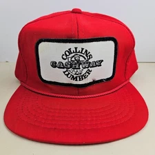 Vintage Cashway Collins Lumber YoungAn Trucker Hat Snapback Dad Cap
