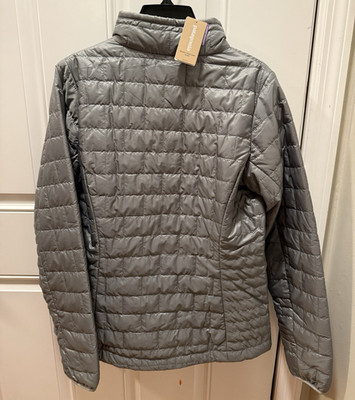 Patagonia Down Sweater Women s M Gray Down Full-Zip Lightweight Puffer Jacket
