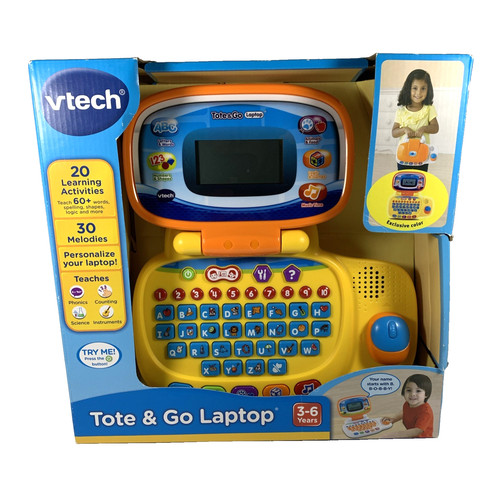 VTECH Tote & Go Laptop Learning Toy Educational  Game Exclusive Color NIB