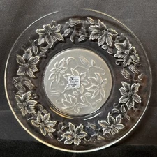 Vintage Princess House Fantasia 8” Lunch Plates Set Of 4 Crystal #437