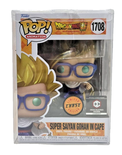 Funko Pop! Vinilo: Dragon Ball - Super Saiyan Gohan en Capa (Metálico) (Persecución) - - Imagen 7 de 10