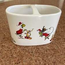 Grinch Ceramic Toothbrush Holder Christmas Bathroom Decor Dr. Seuss