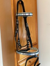 Schwarze Leder Trense Showtrense,WB,hohe Qualität,Sonderanfertig,unterlegt,gut