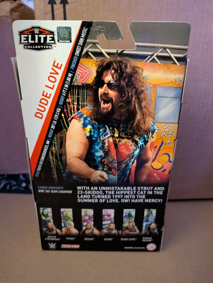 WWE Mattel Elite Series 62 Dude Love WWF Wrestling Mick Foley WCW ECW - Image 2 of 4