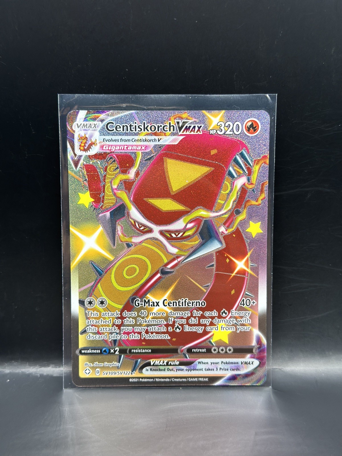 Centiskorch VMAX SV109/SV122 Ultra Rare Shining Fates Pokemon TCG NM