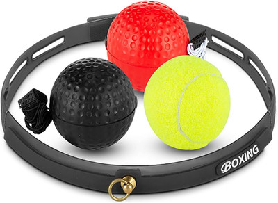 Boxing Reflex Ball for Adults and Kids - React Reflex Balls on String with Headb