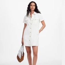 Madewell Denim Boxy Shirtdress Vintage Canvas Size XS