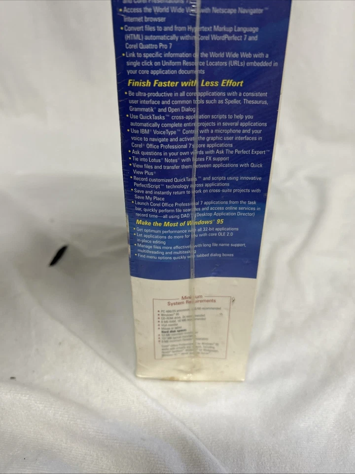 1996 VINTAGE Corel Office 7 Professional NEW IN BOX SEALED - Image 3 of 4