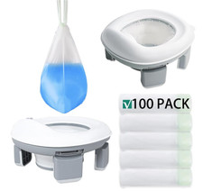 100pcs Disposable Toddler Potty Liners, Leakproof Travel Bags with Drawstring