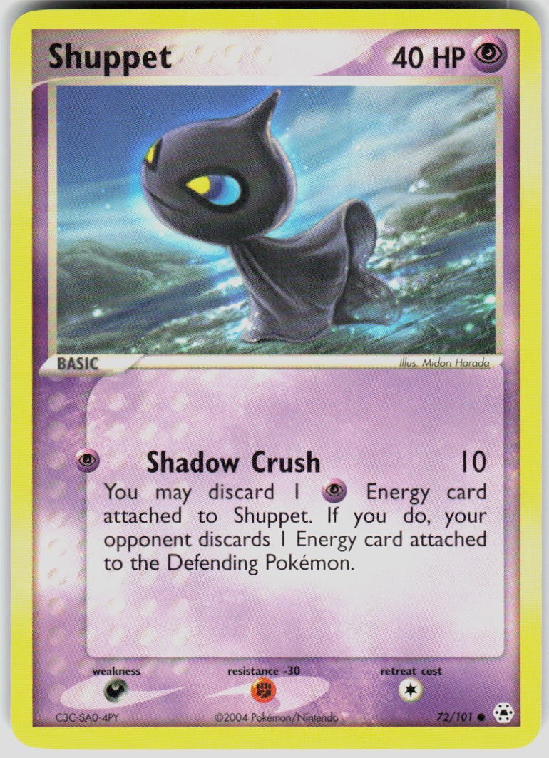 Shuppet 72/101 EX Hidden Legends Pokemon