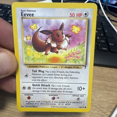 EEVEE 74/110 LEGENDARY COLLECTION RARE ENG POKÉMON CARD - Photo 1/2