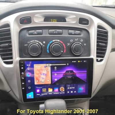 For Toyota Highlander 2001-2007 Apple CarPlay Android 15 Car Stereo Radio FM DSP