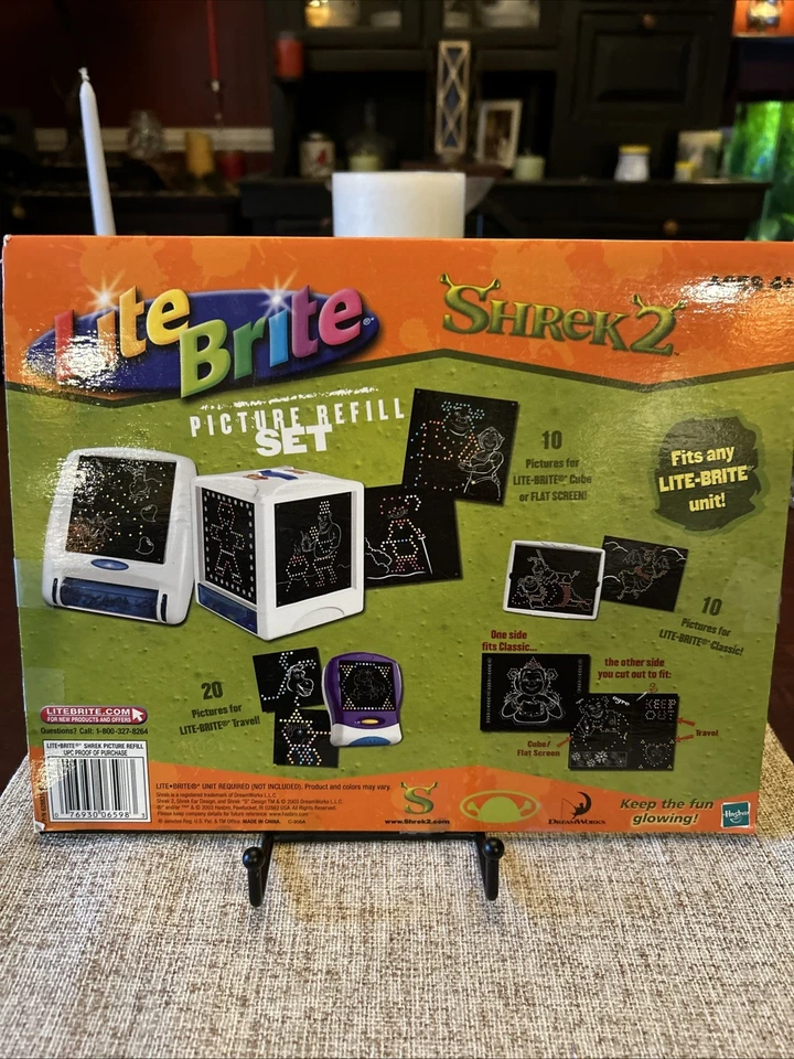 NOVO Não Selado - Lite Brite Shrek 2 Refil de Imagem Sem Pinos:) Tão Fofo! - Imagem 4 de 4