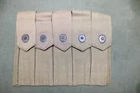 Original US Military WWII Thompson 5 Cell Khaki Canvas Magazine Pouch WW2 T82
