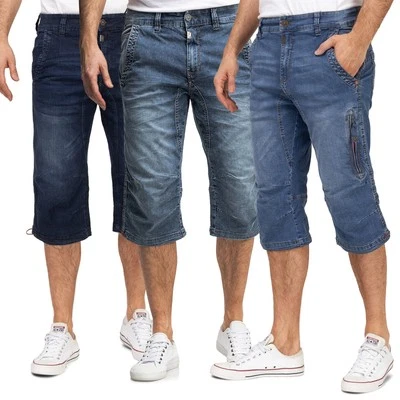 Timezone Herren 3/4 Jeans Shorts kurze Hose Bermuda Jeansshorts Denim ConnorTZ - Bild 1 von 4