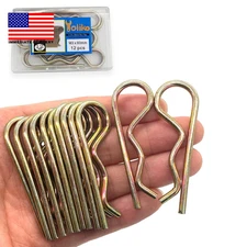 12 Pcs Heavy Duty Hitch Pins Clip R Clips Spring Retaining Wire Hair Pins Cotter