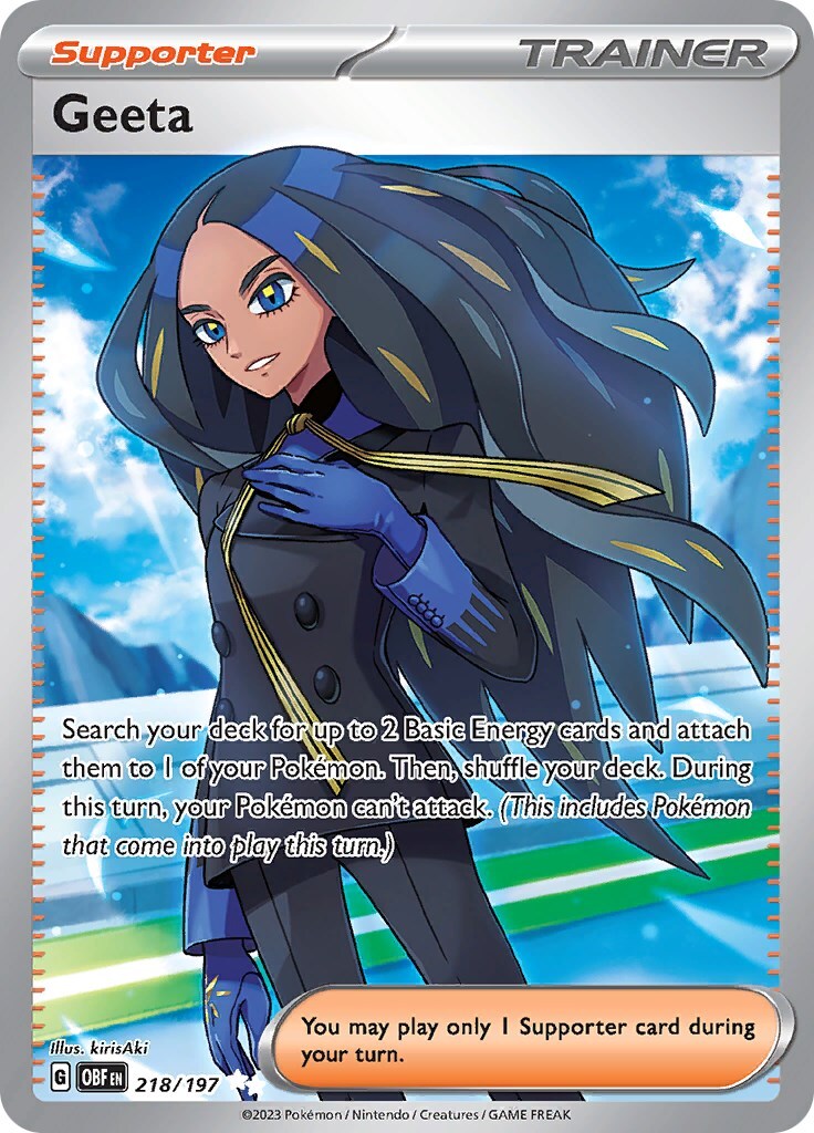 Geeta 218/197 Sv03: Obsidian Flames Holo for sale online | eBay Geeta 218/197 Sv03: Obsidian Flames Holo for sale online | eBay