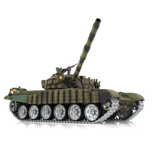 1/16 HengLong New Armor T72 RC IR BB Tank 3939 Red Eye Metal Wheels 360°Turret - Picture 4 of 12