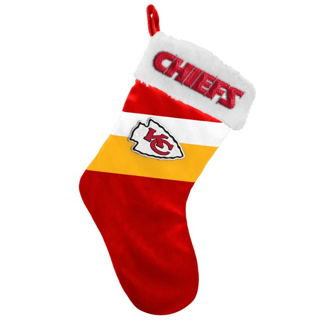 Kansas City Chiefs Christmas Stocking Holiday 17" Team Colors Logo New