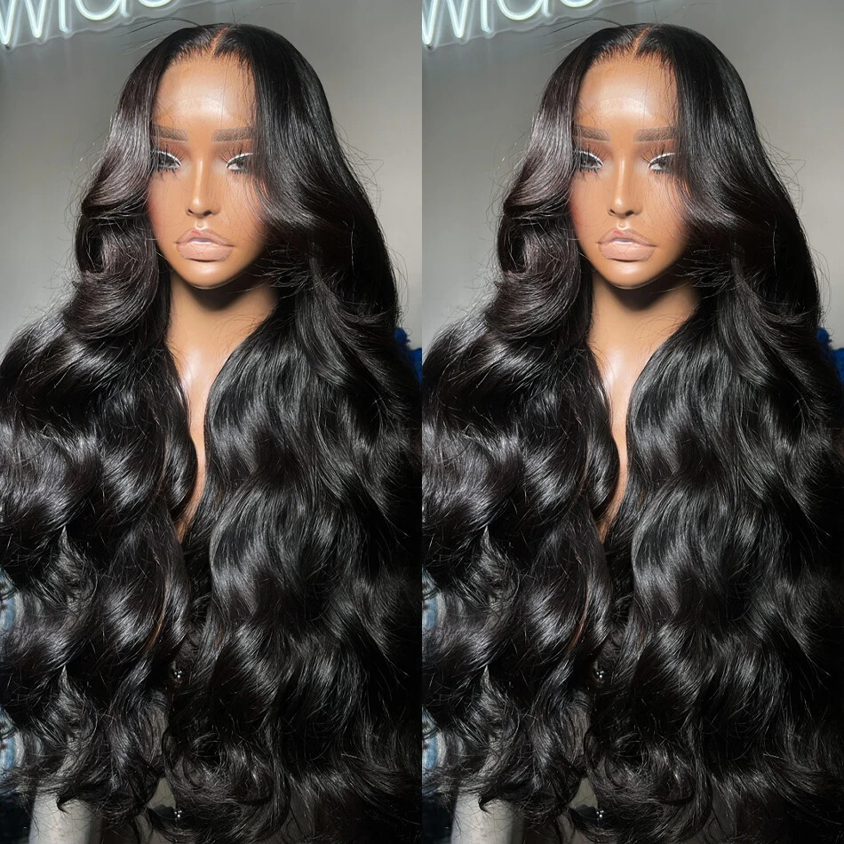 250% Wave 13x6 Lace Frontal Wigs 30 40Inch 5x5 Glueless Wig 