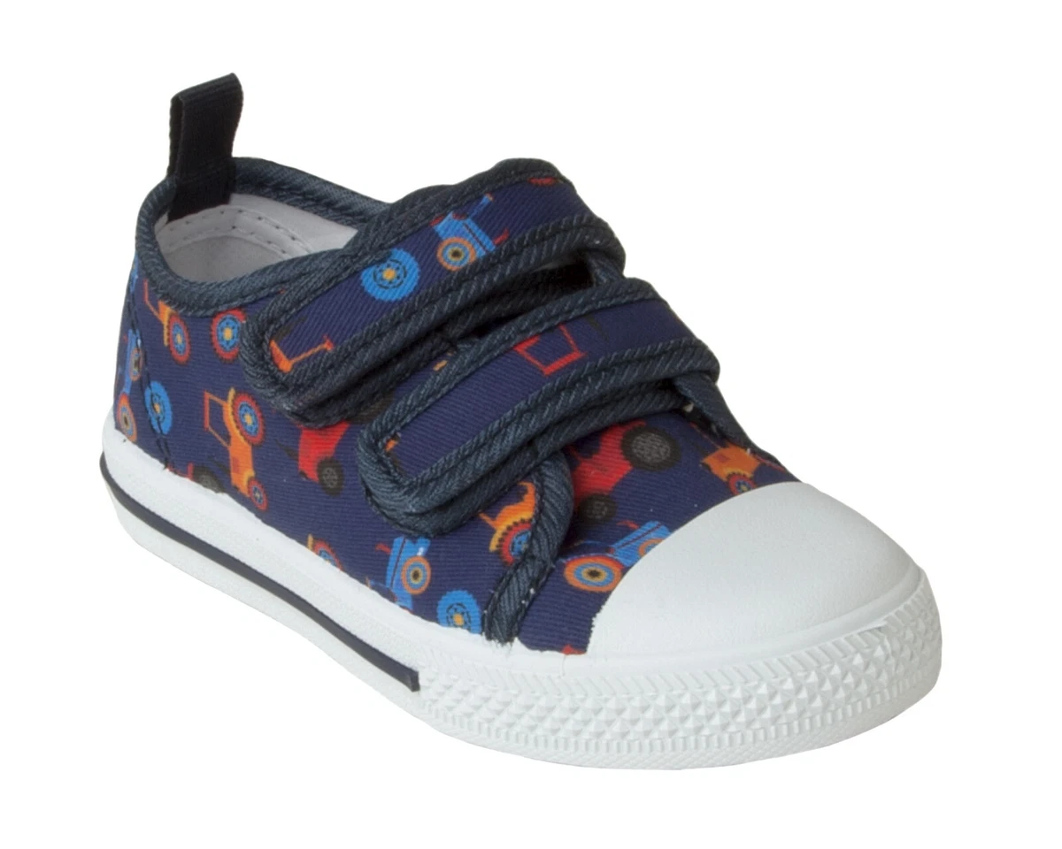 Boys navy canvas clearance shoes