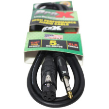 Pro X 5 Ft. Balanced 1/4" TRS-M to XLR-F High Performance Audio Cable